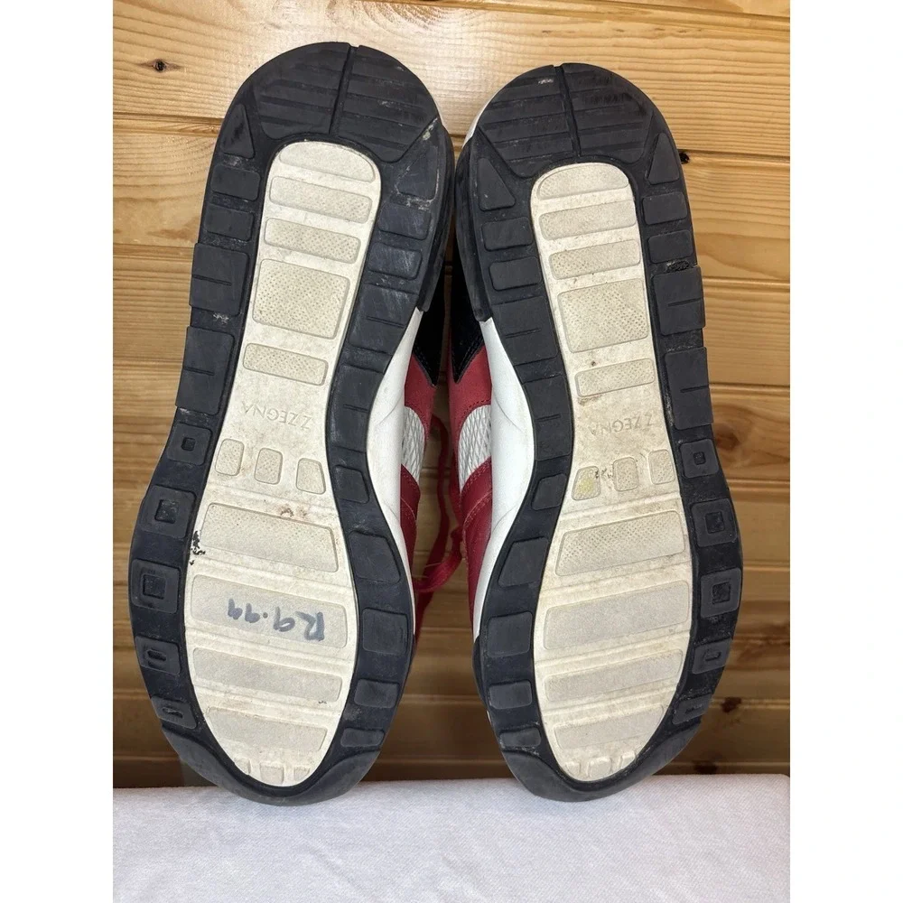 Z Zegna Shoes Men's 10.5 USA‎ Sneakers Red Black White 9.5 EU Italy Trainers